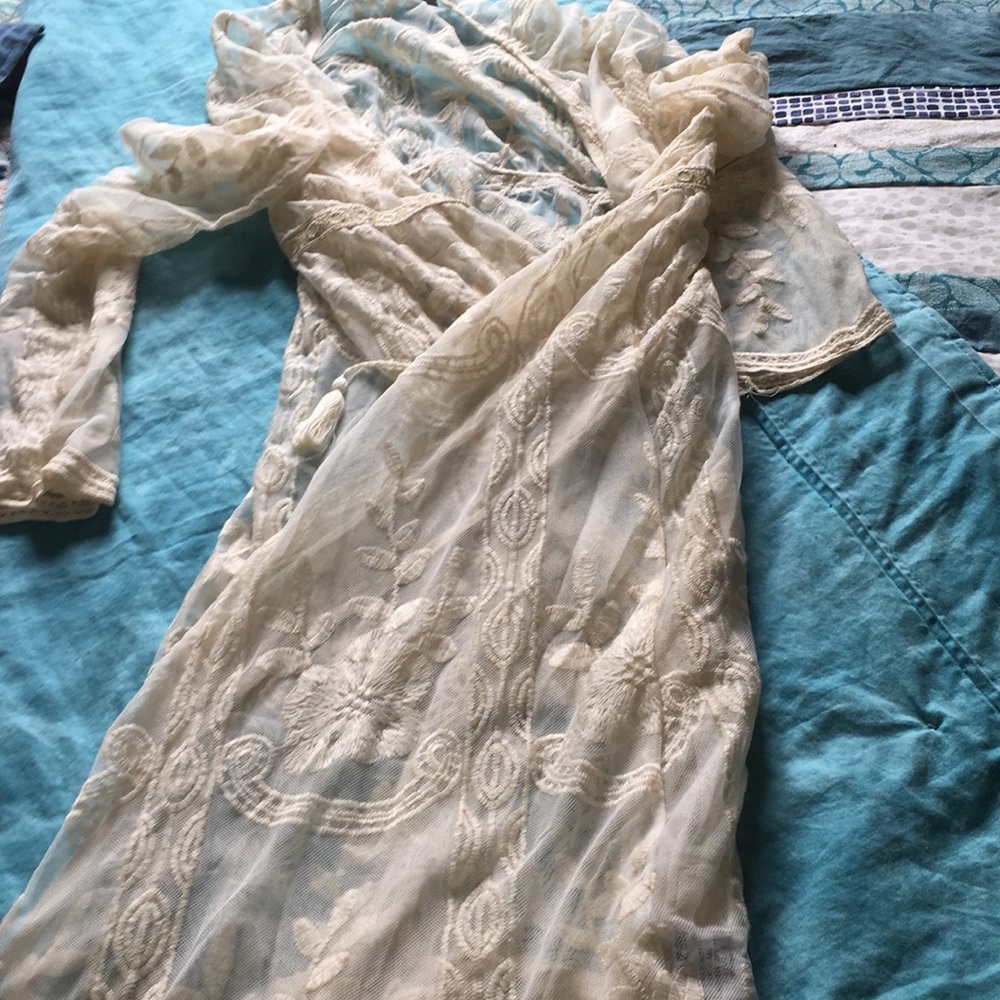 Large White Boho Chic Kimono